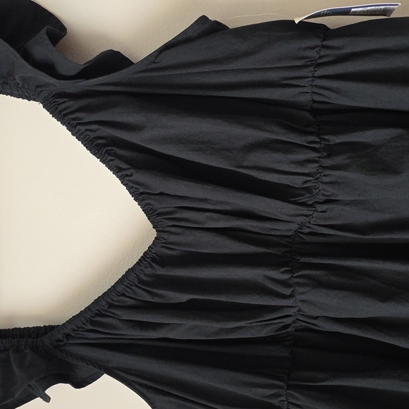Universal Thread Black Maxi Dress with Ruffle Straps - Picture 4 of 7
